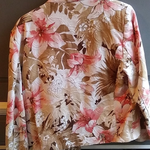 DONATING SOON! ALFRED DUNNER PETITE Floral Dress Jacket - Picture 4 of 4